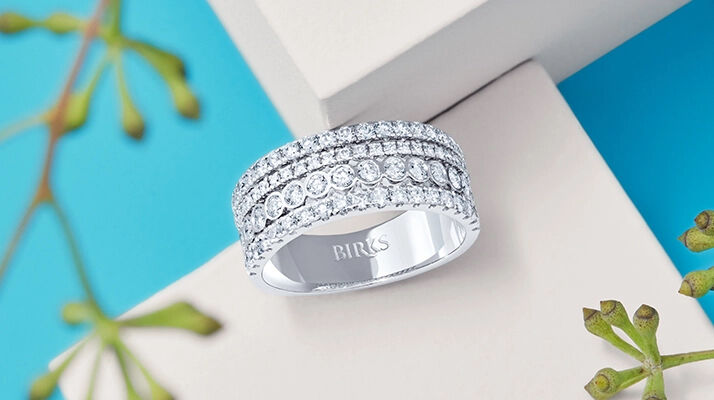 Sapphire and Diamond Circle Earrings Birks